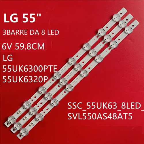 Barre led per 55 pollici - led,