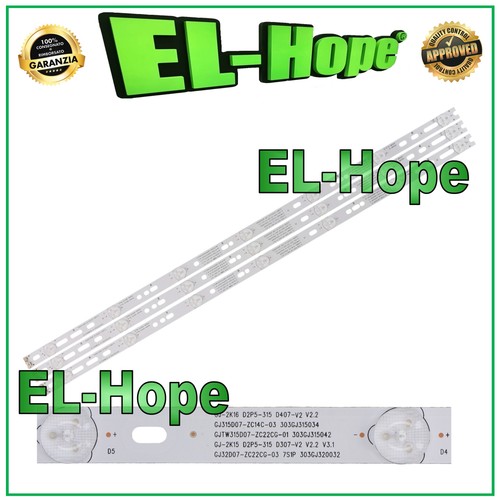 Kit barre strip led per - 3, tv