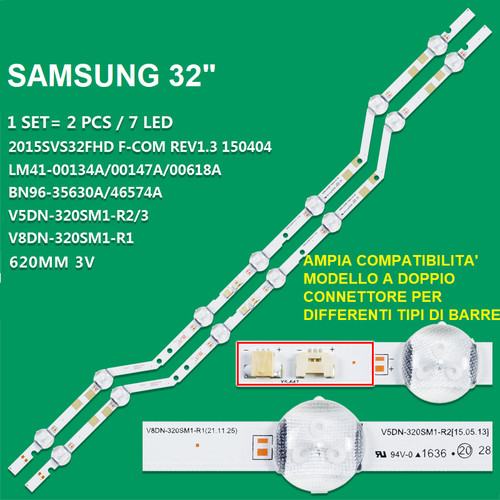 Coppia strisce led per - strisce, tv