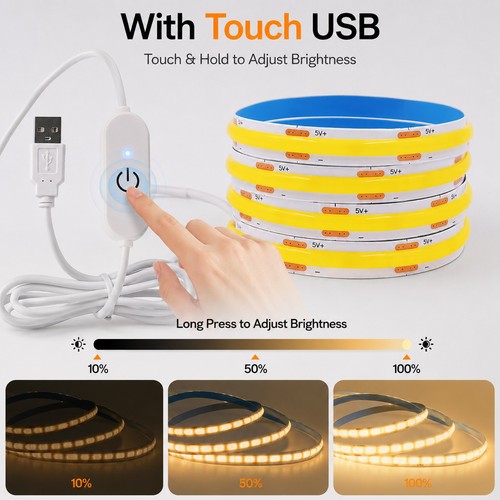 Striscia led cob usb - striscia,